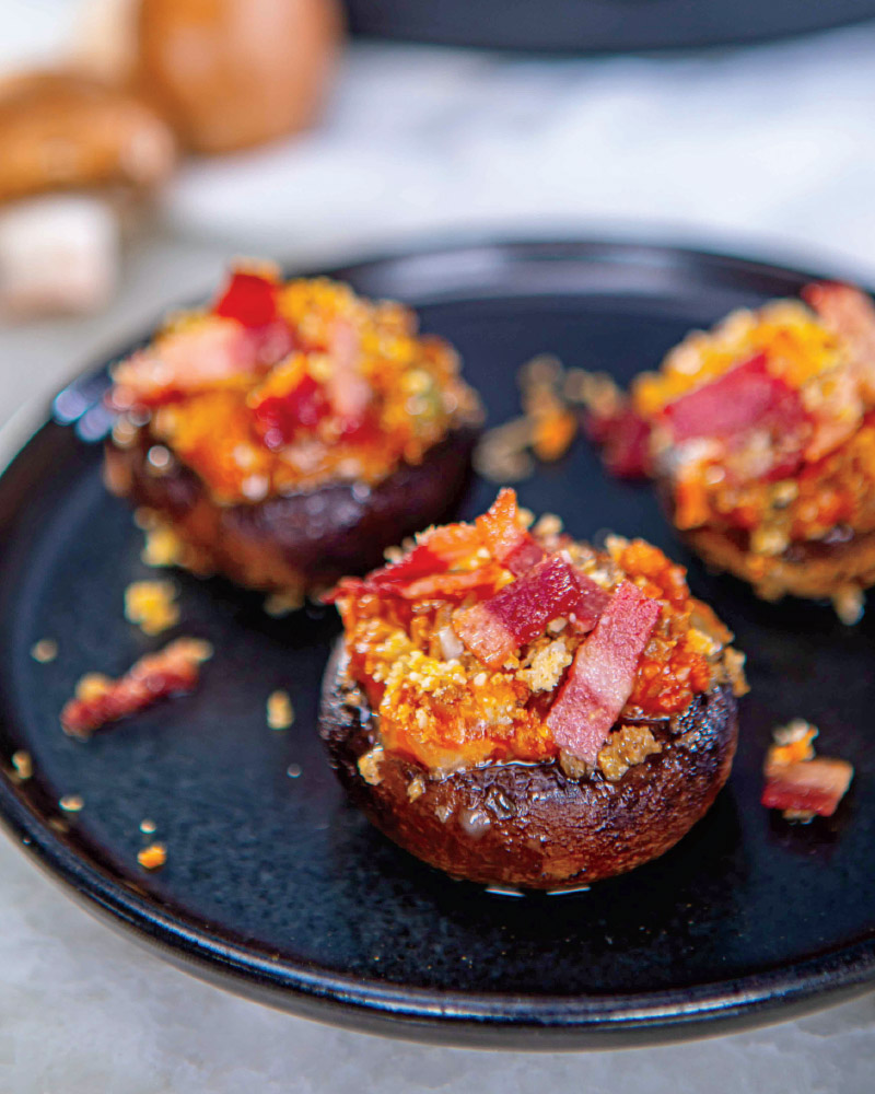 Better-For-You Pizza Mushroom Poppers