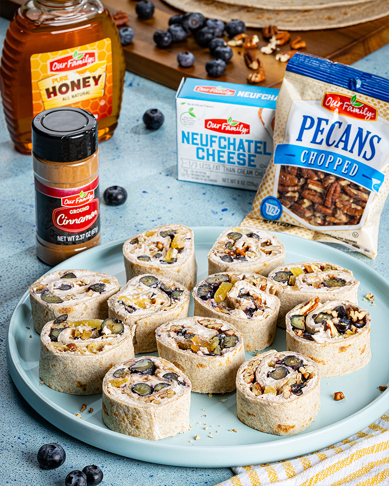 Blueberry Breakfast Pinwheels