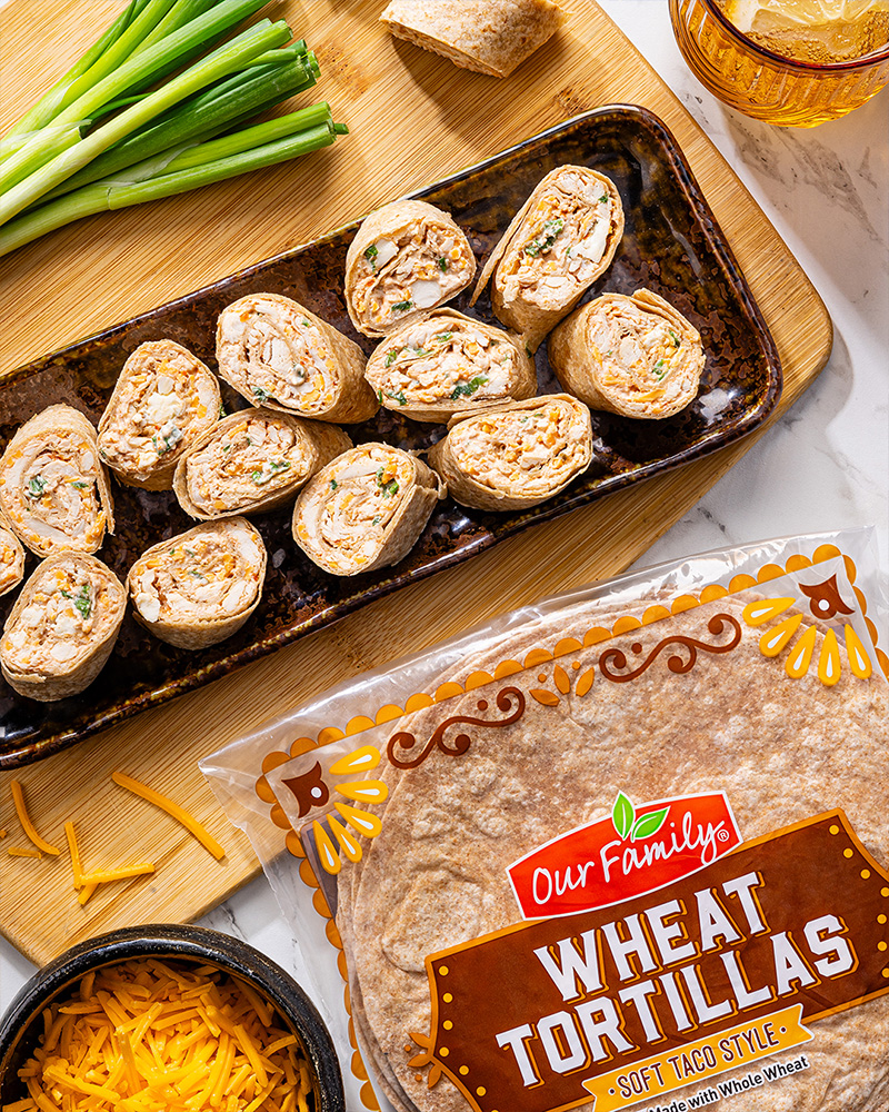 Buffalo Chicken Pinwheels
