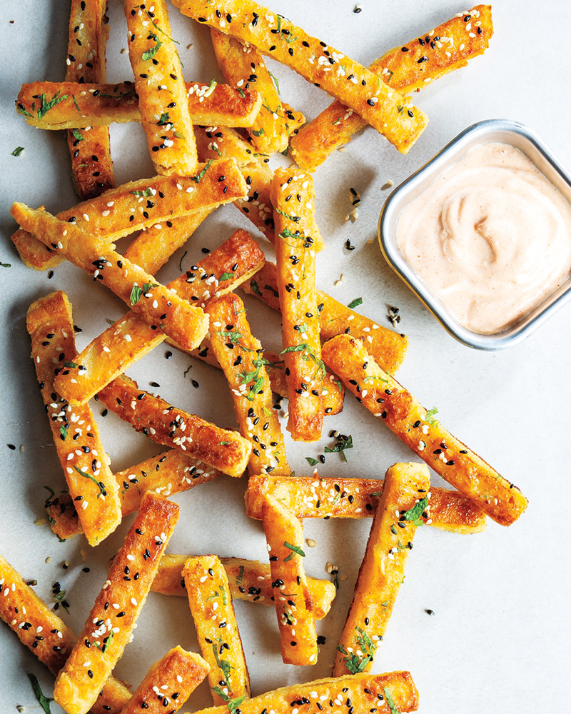 Chickpea Fries with Smoky Tahini-Yogurt Sauce