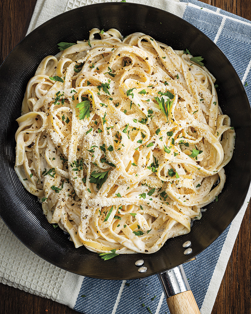 Cottage Cheese Fettuccine Alfredo