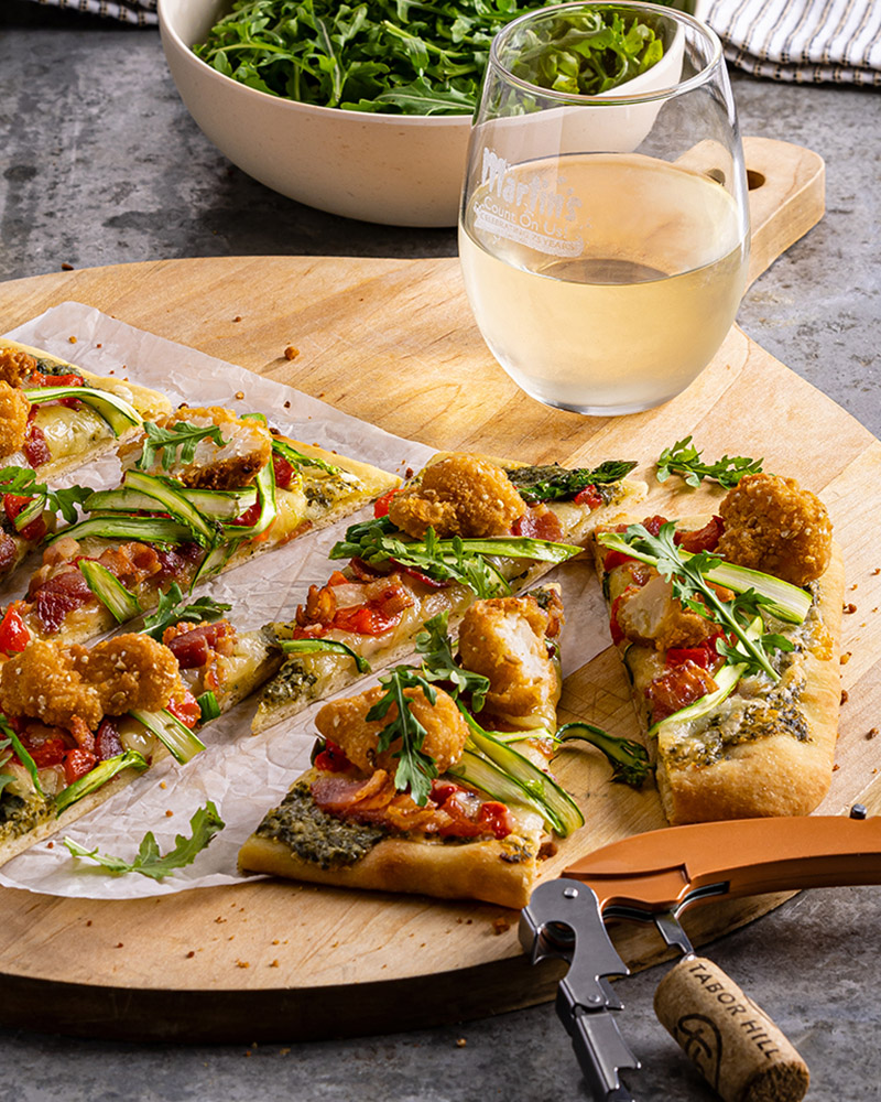 Crispy Cauliflower-Pesto Flatbread