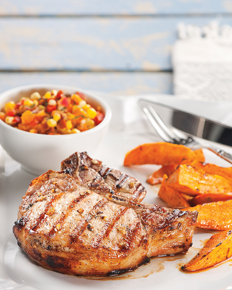 Lager-Marinated Grilled Pork Chops