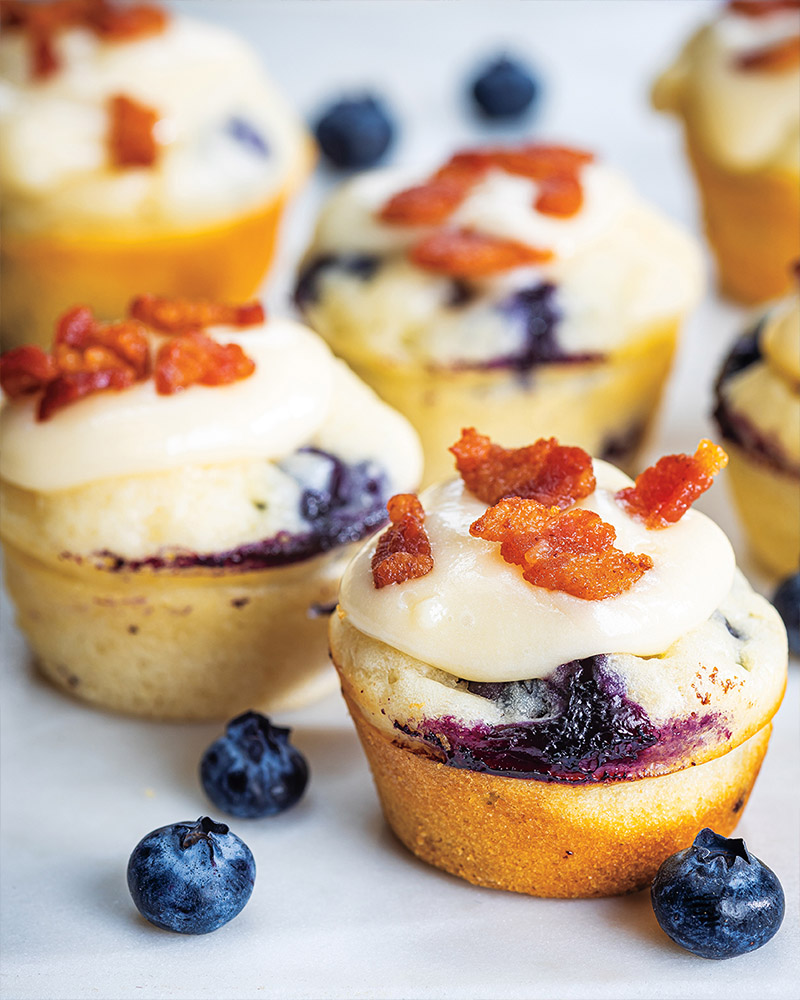 Sweet & Salty Blueberry Pancake Bites