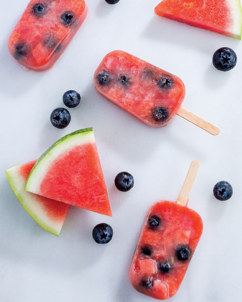 Watermelon-Blueberry Pops