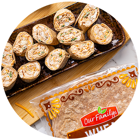 Buffalo Chicken Pinwheels