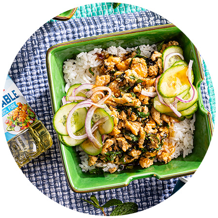 Chicken Larb Bowls 