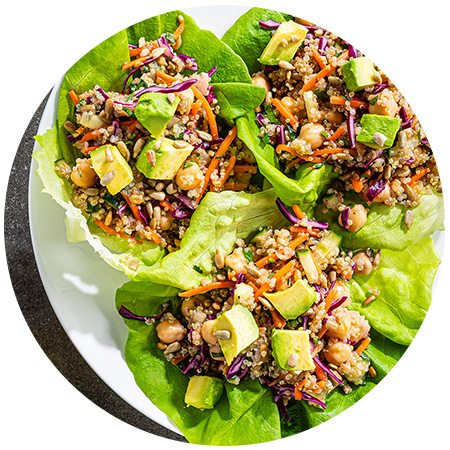 >Quinoa Lettuce Wraps 