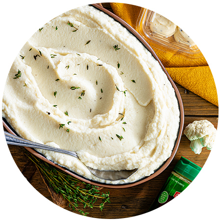 >Truffle-Parmesan Cauliflower Mash 