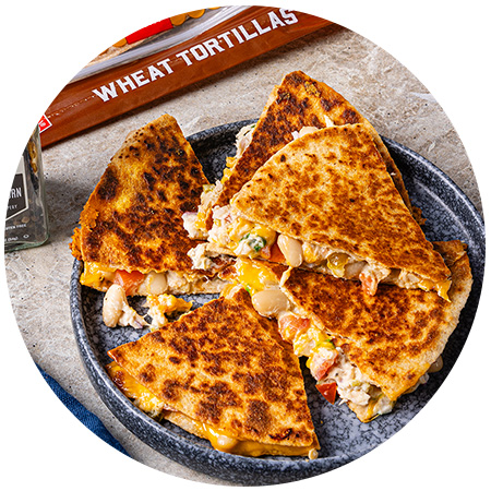 >Tuna Melt Quesadillas 